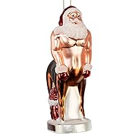 Mcphee Archie Santaur Hand Blown Glass Ornament