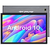 Tablet 10 Inch Android Tablet, 2023 Latest Octa-Core 32GB Storage Tablet Computer, 6000mAh Battery, Dual 13MP+5MP Camera, WiFi, Bluetooth, GPS, 128GB Expand Support, IPS Full HD Display-Grey