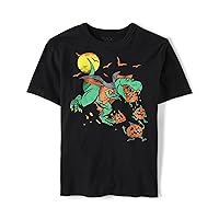 The Children's Place boys American Dino Graphic Short Sleeve Tee
