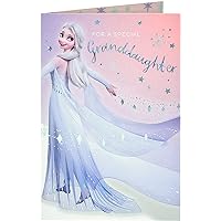 Granddaughter Birthday Card - Disney Birthday Card for Her - Frozen Birthday Card For Lovely Granddaughter - Elsa