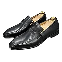 Mens Loafers Silp On Casual Dress Formal Handmade Leather Penny Loafers Fashion Wedding Walking Shoes for Men