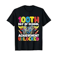 100 Days Teacher Gamer Boys Kids Costume 100th Day Of School T-Shirt
