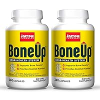BoneUp - 240 Capsules, Pack of 2 - Micronutrient Formula for Bone Health - Includes Natural Sources of Vitamin D3, Vitamin K2 (as MK-7) & Calcium - 240 Total Servings