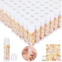 100 Pcs Groovy Party Favors for Guest Lip Balms Bulk Moisturizing Lip Balm for Birthday Party Favors Lip Care Products for Thank You Bags Stuffer for Baby Shower Kids Hippie Party Supplies