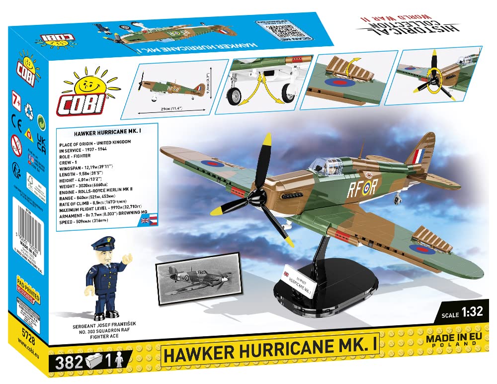 COBI Historical Collection World War II Hawker Hurricane MK. I Plane