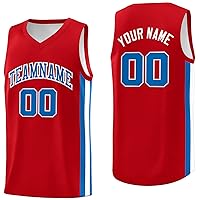 Custom Basketball Jersey for Men &Boy,Blank Athletic Uniform Personalized Printed Team Name Number Logo