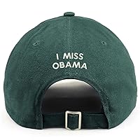 Trendy Apparel Shop I Miss Obama (Back) Embroidered 100% Cotton Dad Hat