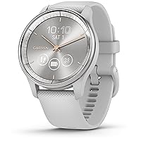 Garmin vívomove Trend - Hybrid Smart Watch with Analog Hands and Touch Display Fitness / Health Functions Sleep Analysis Garmin Pay Smartphone Notifications and Up to 5 Days Battery Life