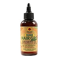 Jamaican Black Castor Oil Hair Growth Oil 4oz | With Plant-Based Boosters Almond, Avocado & Jojoba Oils | Feeds Hair Follicles | Prevents Breakage & Excess Hair Loss