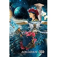 Aquarius Astrology Journal: Blank Personal Diary and Notebook with Quick Reference Charts and Guides