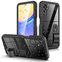 for Samsung Galaxy A15 5G Waterproof Case with Built-in Screen Protector-Rugged Full Body Dustproof Shockproof Drop Proof Protective Case with Cell Phone Ring Holder for Samsung A15 5G Phone Case