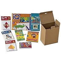 Mini IQ-Games Set for Spatial Thinking Development - Russian Educational Kit for Kids 3-7 Years with Interactive Cards, Mazes, and Coloring Activities