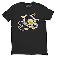 1 Yellow Ochre Design Printed Trap Money Sneaker Matching T-Shirt