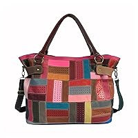 Women's Purses and Handbags Genuine Leather Random Multicolor Large Capacity Shoulder Bag Satchel Best Gift for Ladies