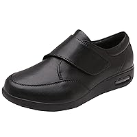 Extra Wide Diabetic Shoes Mens Adjustable Edema Swollen Feet Slippers Outdoor Indoor Non-Slip Comfortable