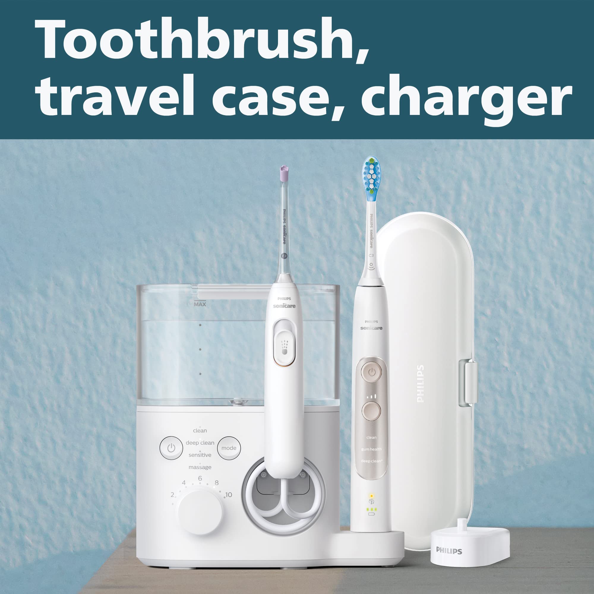 Philips Sonicare Power Flosser & Toothbrush System 7000, HX3921/40