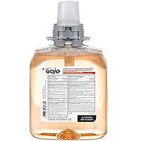 GOJO Luxury Foam Antibacterial Handwash, Fresh Fruit Fragrance, 1250 mL Foam Hand Soap Refill for GOJO FMX-12 Push-Style Dispenser (Pack of 3) – 5162-04
