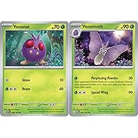 Venomoth 049/165 - Pokemon 151 - Evolution Card Lot - Venonat