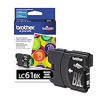 Brother LC61BK Ink Cartridge, 450 Page-Yield, Black