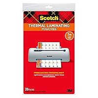 Scotch Thermal Laminating Pouches, 8.9 x 14.4-Inches, Legal Size, 20-Pack (TP3855-20)