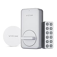 Lock WiFi & Bluetooth Enabled Smart Door Lock, Wireless & Keyless Door Entry, Compatible with Amazon Alexa, Fits on Most Deadbolts, Includes Wyze Gateway and Wyze Keypad