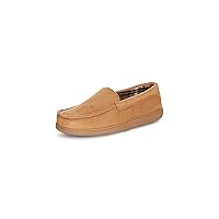 Van Heusen Men's Slippers Comfy Slip-On Micro Suede House with SoftFlannel Lining