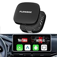 Wireless Carplay Adapter for Cars,4in 1 Magic Box 2.0 Wireless Control Carplay Adapter,Carplay Smart Ai Box for iPhone,Wireless Android Auto Carplay Adapter,Support Netflix/YouTube