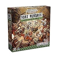 Zombicide 2nd Edition Fort Hendrix Board Game Expansion - Military Base Mystery & New Challenges! Cooperative Tabletop Miniatures Strategy Game, Ages 14+, 1-6 Players, 1 Hour Playtime, Made by CMON