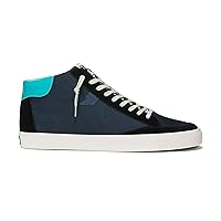 Ceramic Blue High Top Casual Sneakers with Side Zippers – Turquoise ColorUnisex Modern Style Shoes for Men and Women