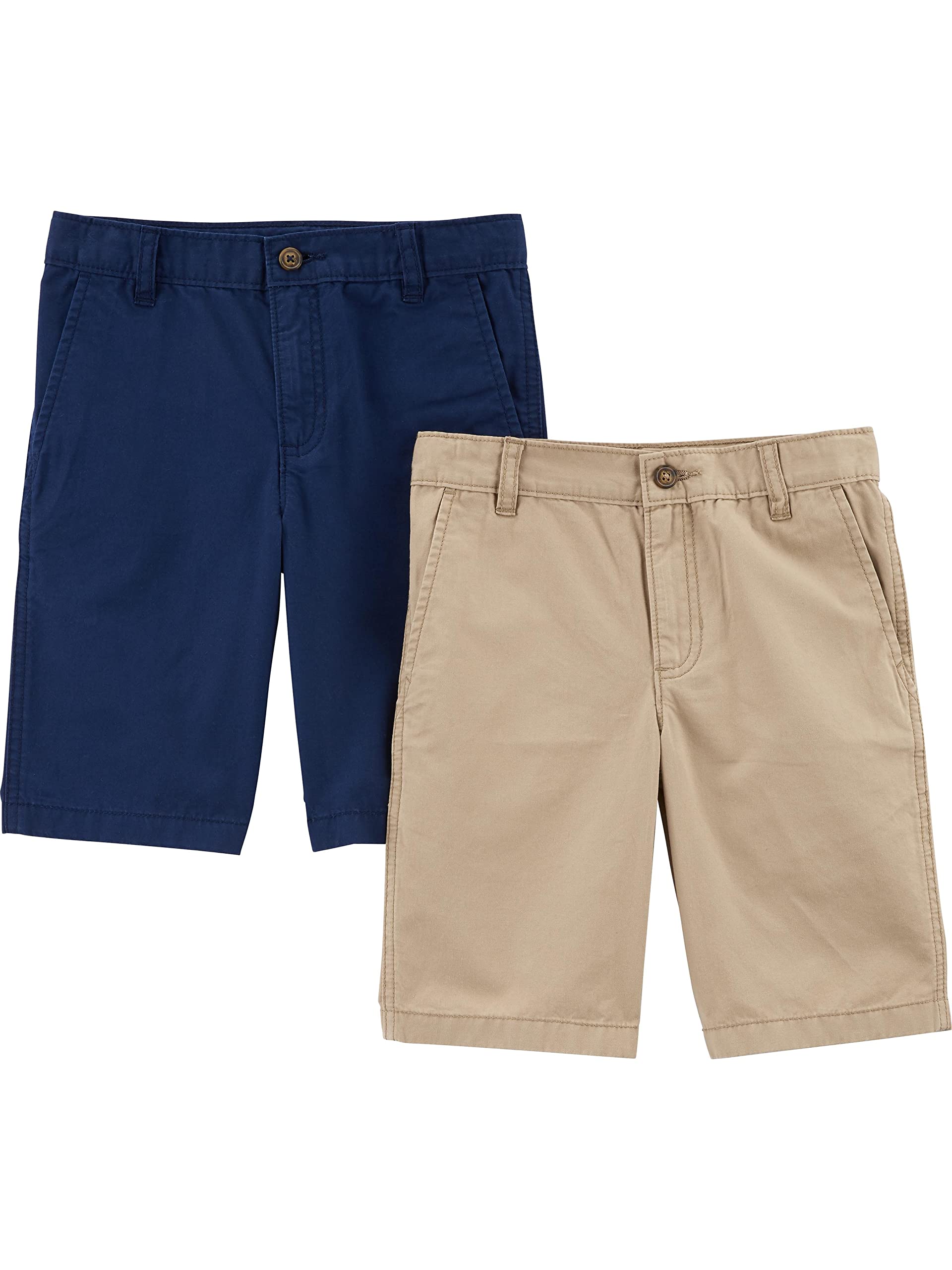 Simple Joys by Carter's Boys' Flat Front Shorts, Pack of 2