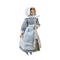 Dolls House Skullery Kitchen Maid Victorian Servant 1:12 Scale Porcelain People