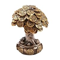 Pacific Giftware Feng Shui Bronze Golden Money Coin Prosperity Tree Home Decoration Gift (Bronze)