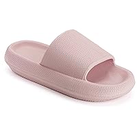 Joomra Pillow Slippers for Women and Men Non Slip Quick Drying Shower Slides Bathroom Sandals | Ultra Cushion | Thick Sole