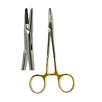 Premium German Mayo Hegar Needle Holder Driver |Surgical Needle Driver with Tungsten Carbide Inserts Tip |Dental Medical Ortho Surgical Needle Holder Locking| Sizes (Mayo HEGAR N/H 5.5