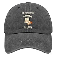 Ask ME About My SOURDOUGH Starter Caps Happy Dad Hat Pigment Black Custom Hat Gifts for Boyfriends Golf Hat