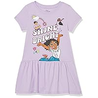 Disney Toddler Encanto Mirabel Jersey Short Sleeve Dress-Girls 2t-6x