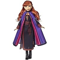 Disney Frozen Anna Fashion Doll with Long Red Hair & Outfit Inspired by Frozen 2 - Toy for Kids 3 Years Old & Up, Brown/A
