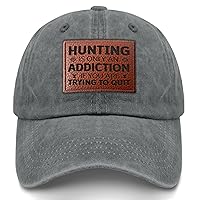Hunting is Only an Addiction If You are Trying to Quit Ball Cap Retro Golf Cap Gifts for Her Who Like