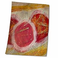 3dRose Cassie Peters Mixed Media - Side Effects Collage by Angelandspot - Towels (twl-173509-2)