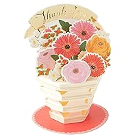 Greeting Life TK-25 Thank You Card Flower Pot, Red