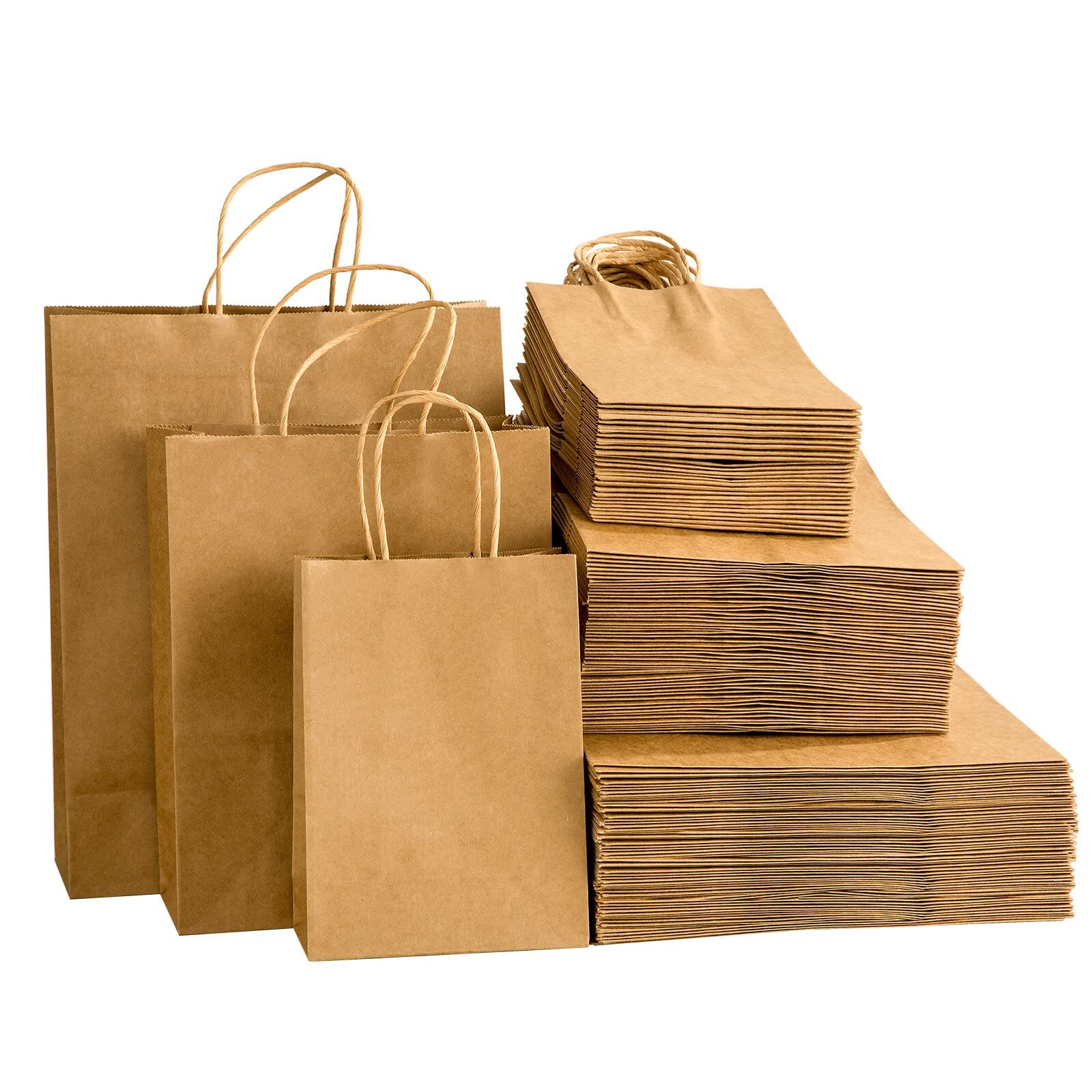 Amazon.com: Eupako 75pcs Kraft Paper Bags Assorted Sizes, Brown Paper Bags  with Handle Bulk, Paper Shopping Bags, Gift Bags for Business, Merchandise,  Retail, Grocery, Packaging, Party Favor : Health & Household
