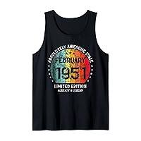 Absolutely Awesome Since February 1951 Man Woman Birthday Tank Top