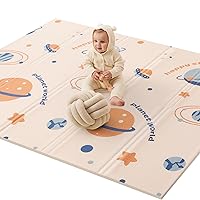 Baby Play Mat, Extra Large Baby Play Mats for Floor, Foldable Play Mats For Babies And Toddlers, Reversible Baby Crawling Mat for Indoor Outdoor Use (79
