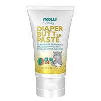 NOW Baby, Diaper Butter Paste, Fragrance Free, No Artificial Fragrance, Parabens, Phthalates, or Petrolatum, 2-Ounce