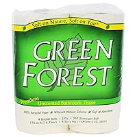 Green Forest Premium Bathroom Tissue - Unscented 2 Ply - Case of 12
