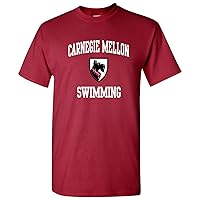 NCAA Arch Logo Swimming, Team Color T Shirt, College, University