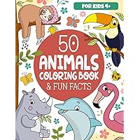 50 Animals Coloring Book & Fun Facts for Kids: Discover a Colorful World of Amazing Animals (Educational Coloring Books for Kids by Frolic Fox) 50 Animals Coloring Book & Fun Facts for Kids: Discover a Colorful World of Amazing Animals (Educational Coloring Books for Kids by Frolic Fox) Paperback