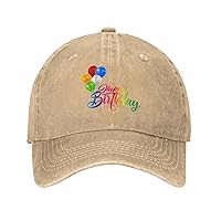 Birthday Party Balloons Hats Gift for 18 20 30 40 Years Cowboy Baseball Cap Dad Hat Unisex Adjustable Upf50+ Golf Gym