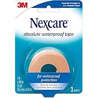 (731) Absolute Waterproof First Aid Tape, 1 in x 5 yds (Sold per case of 24 Rolls)