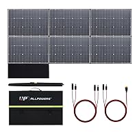 SP039 600W Monocrystalline Portable Solar Panel Waterproof IP67 RV Solar Panel Kit with 44V Output Foldable Solar Charger for Outdoor Adventures Power Outage Solar Generator